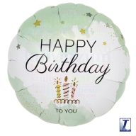 Happy Birthday to you zöld szülinapi fólia lufi - 35 cm
