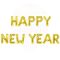 Happy New Year arany betű lufi szett - 40 cm
