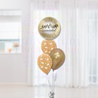   Ballagásodra szeretettel Arany Ballagási Héliumos Luficsokor