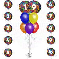   Héliumos luficsokor - 6 darab latex lufi 2 darab fólia számos lufival