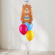   Héliumos luficsokor - 3 darab latex lufi 1 darab macis fólia lufival