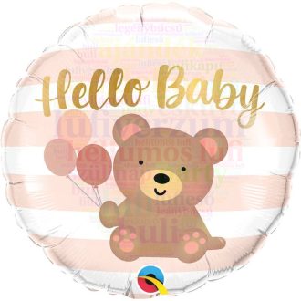 Hello Baby macis fólia lufi - 45 cm