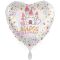 Boldog Szülinapot! Pink Pasztell Hercegnő Kastély Fólia Lufi - 45 cm
