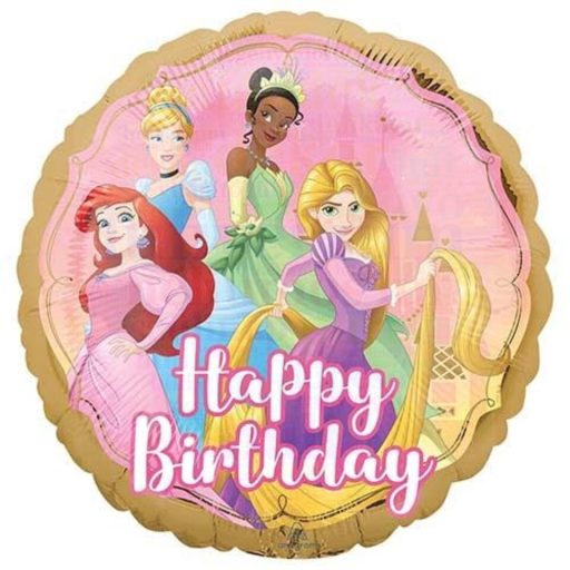 Disney hercegnős szülinapos fólia lufi - 45 cm