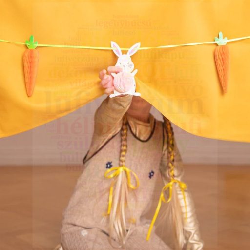 Húsvéti Mintás Méhsejt Girland, 100 cm-es