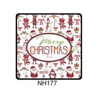   Hűtőmágnes Merry Christmas tapétás – Karácsonyi Ajándékok