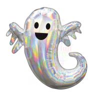 Irizáló Szellem Super Shape Fólia Lufi Halloween-re
