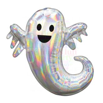 Irizáló Szellem Super Shape Fólia Lufi Halloween-re