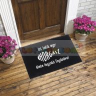 Vicces gumis lábtörlő - Itt lakik egy horgász