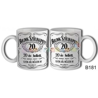 Boldog Szülinapot Jack 20 – Születésnapi bögre