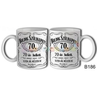 Boldog Szülinapot Jack 70 – Születésnapi bögre