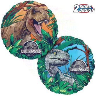Jurassic World - T-rex és Velociraptor Fólia Lufi 45 cm