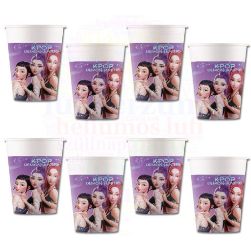 K-POP Demon Hunters – Démonvadászok party pohár 200 ml - 8 db/cs