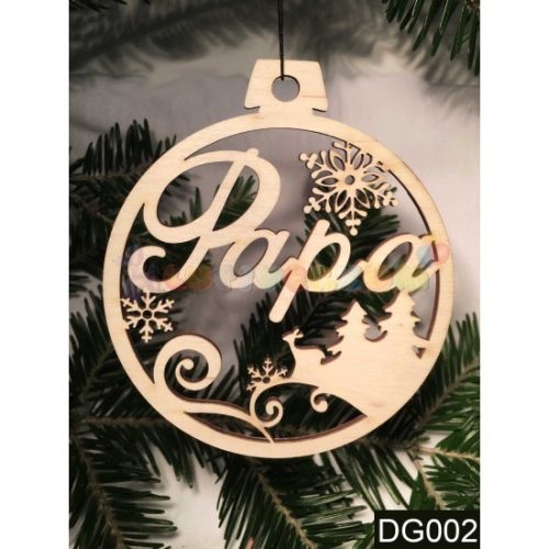 Karácsonyfa díszek – Papa – Karácsonyi ajándék ötletek