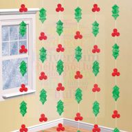   Karácsonyi Motívumok Függő Dekoráció - 2 méter, 6 db-os