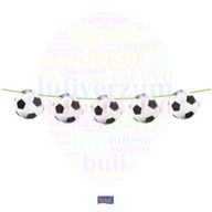 Kerek Focilabda Mintás Parti Füzér - 12 m