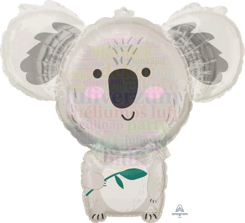 Koala maci fólia lufi 71 cm x 63 cm