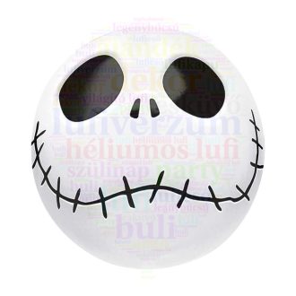 Koponya Halloween Fólia Lufi - 45 cm