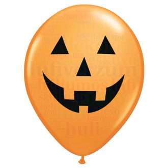 28 cm-es Tök mintás latex lufi halloweenra
