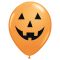 28 cm-es Tök mintás latex lufi halloweenra
