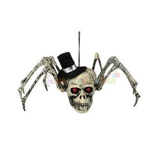 Koponyás Pók Dekoráció Halloweenre