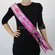 Lánybúcsú Felirattal Vállszalag