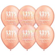   28 cm-es Láncsbúcsú folyamatban Léggömb darabra lánybúcsúra - rosegold
