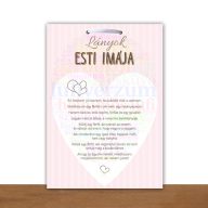 Lányok Esti Imája Lánybúcsús Ajándék Tábla