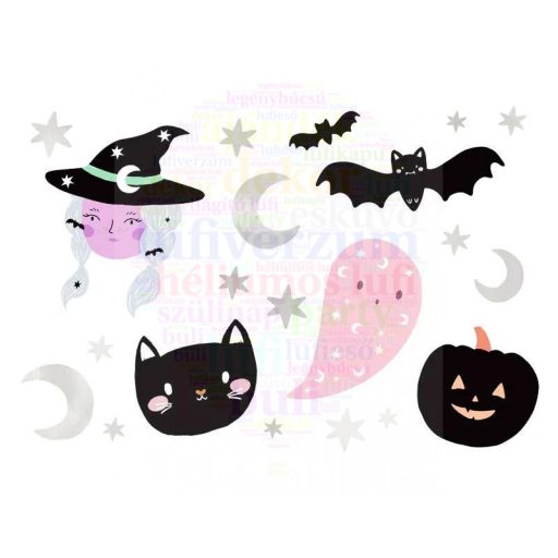 Lemosható Halloween Tetoválás, 20 db-os
