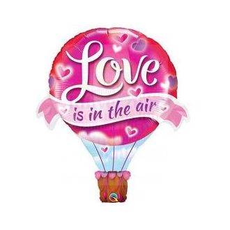   Love Is In the Air Balloon - Léghajó Fólia Lufi Valentin-napra