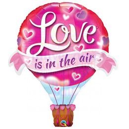 Love Is In the Air Balloon - Léghajó Fólia Lufi Valentin-napra
