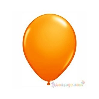   40 cm-es latex Qualatex party Léggömb  darabra - narancssárga
