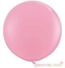 91 cm-es latex Qualatex party léggömb - világos rózsaszín