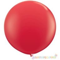 91 cm-es latex Qualatex party léggömb - piros