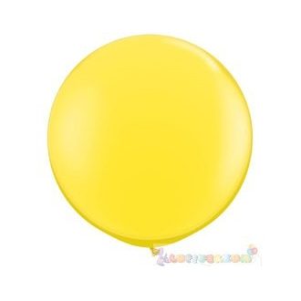 91 cm-es latex Qualatex party léggömb - sárga