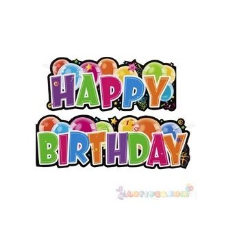 Happy Birthday Feliratú Szülinapi Parti Banner - 136 cm