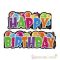 Happy Birthday Feliratú Szülinapi Parti Banner - 136 cm