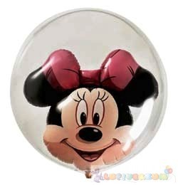 61 cm-es Minnie egeres bubbles léggömb