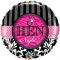 Hen night damaszt fólia léggömb lánybúcsúra - 45 cm