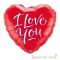 45 cm-es I Love You feliratos, szeremes fólia lufi 133