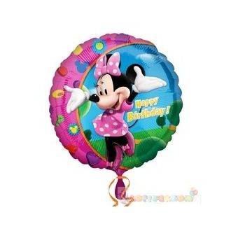 45 cm-es Minnie Mouse szülinapos fólia lufi