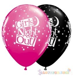 28 cm-es Girls Night Out feliratos Léggömb Darabra lánybúcsúra