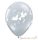 28 cm-es latex Qualatex Love Doves Diamond Clear Esküvői Léggömb Darabra