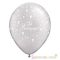 28 cm-es latex Qualatex Sok Boldogságot Pearl White Esküvői Léggömb darabra
