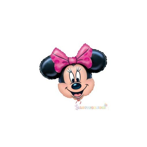 Minnie Mouse fólia léggömb pálcán - 23 cm