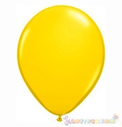 28 cm-es sárga latex Qualatex party Lufi Darabra