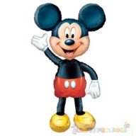 Sétáló Mickey Mouse fólia lufi - 132 cm