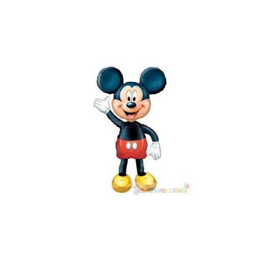 Sétáló Mickey Mouse fólia lufi - 132 cm