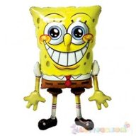 Sétáló Spongyabob Kockanadrág fólia lufi - 117 cm