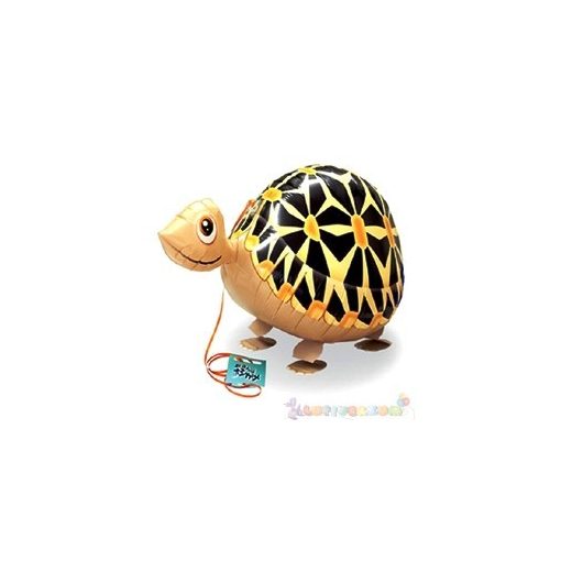 Sétáló teknős fólia lufi - 50 cm